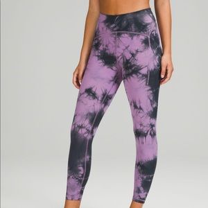 Lululemon purple tie dye leggings